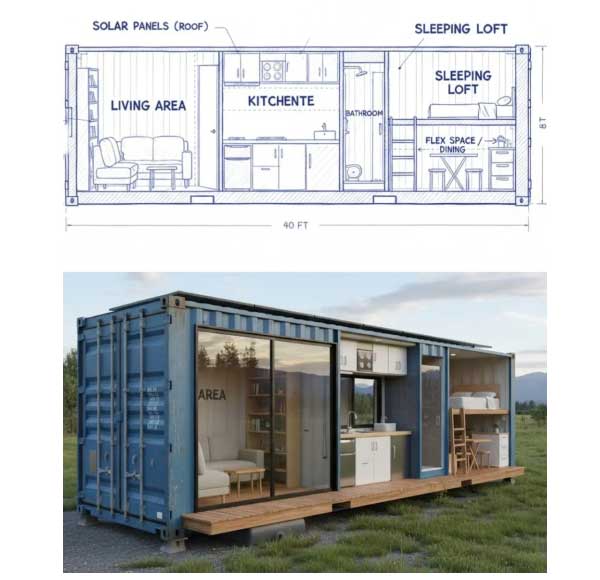 Single-Container House - Large Type